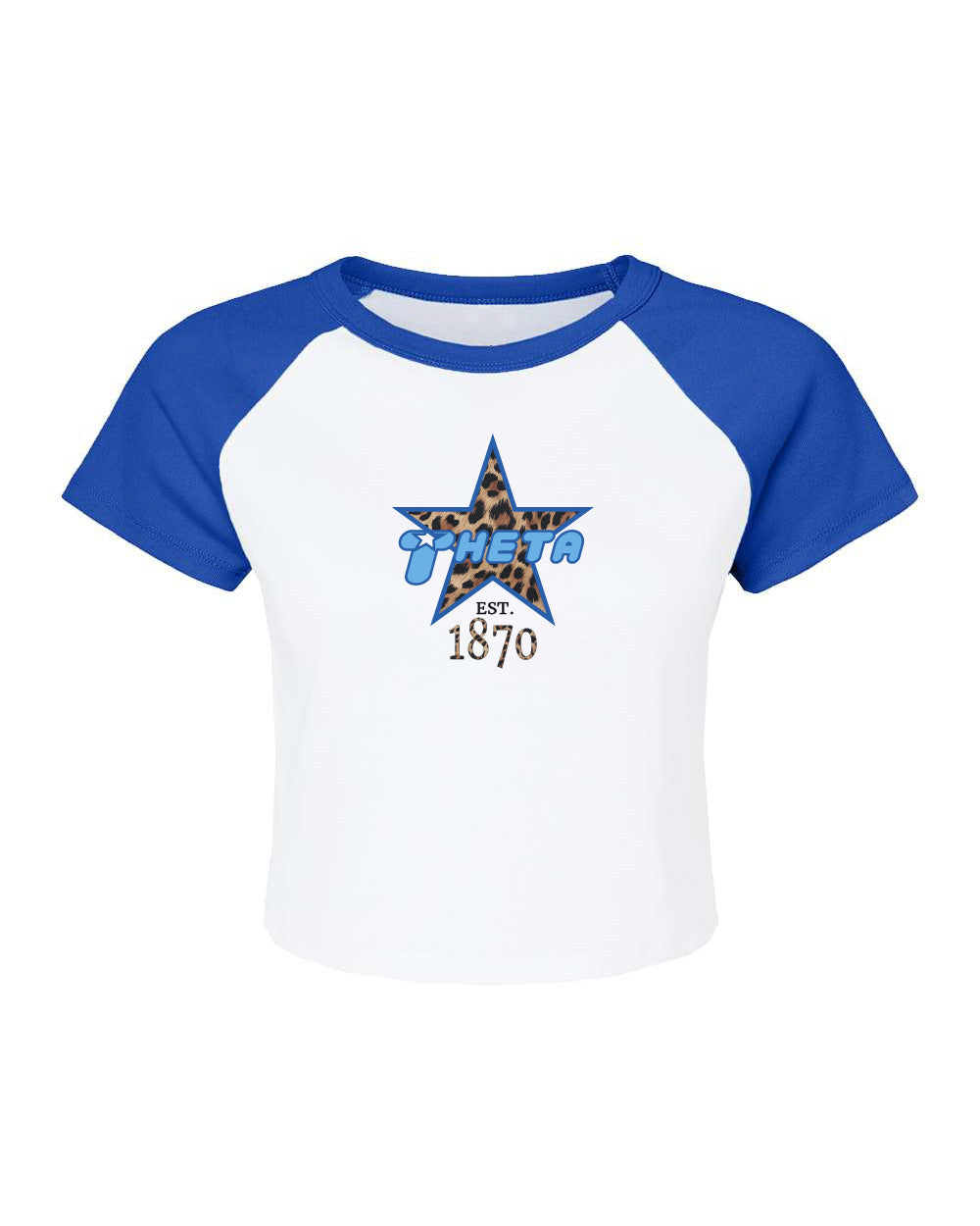Cheetah Star Baby Tee - Royal Blue