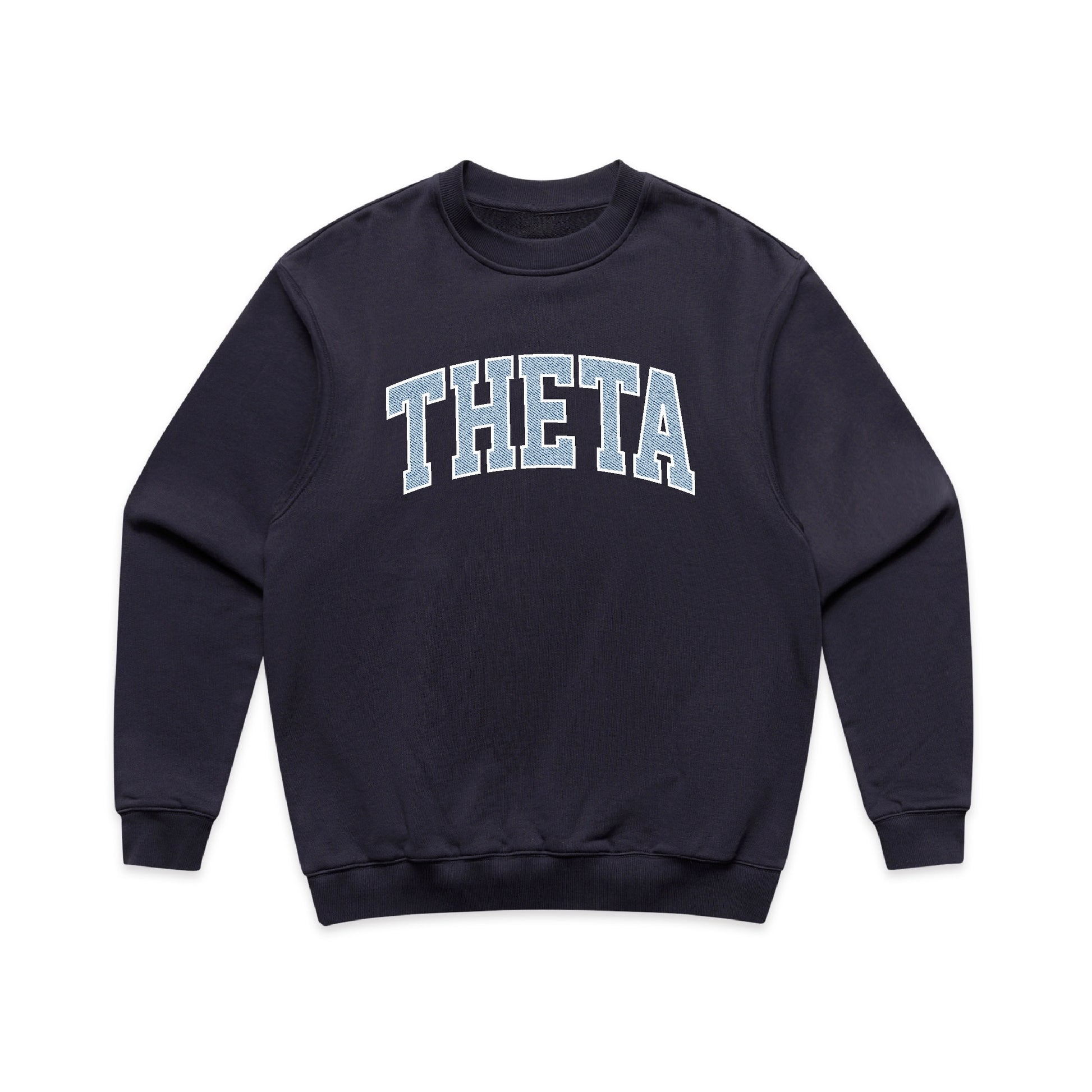 Denim Appliqué Crewneck