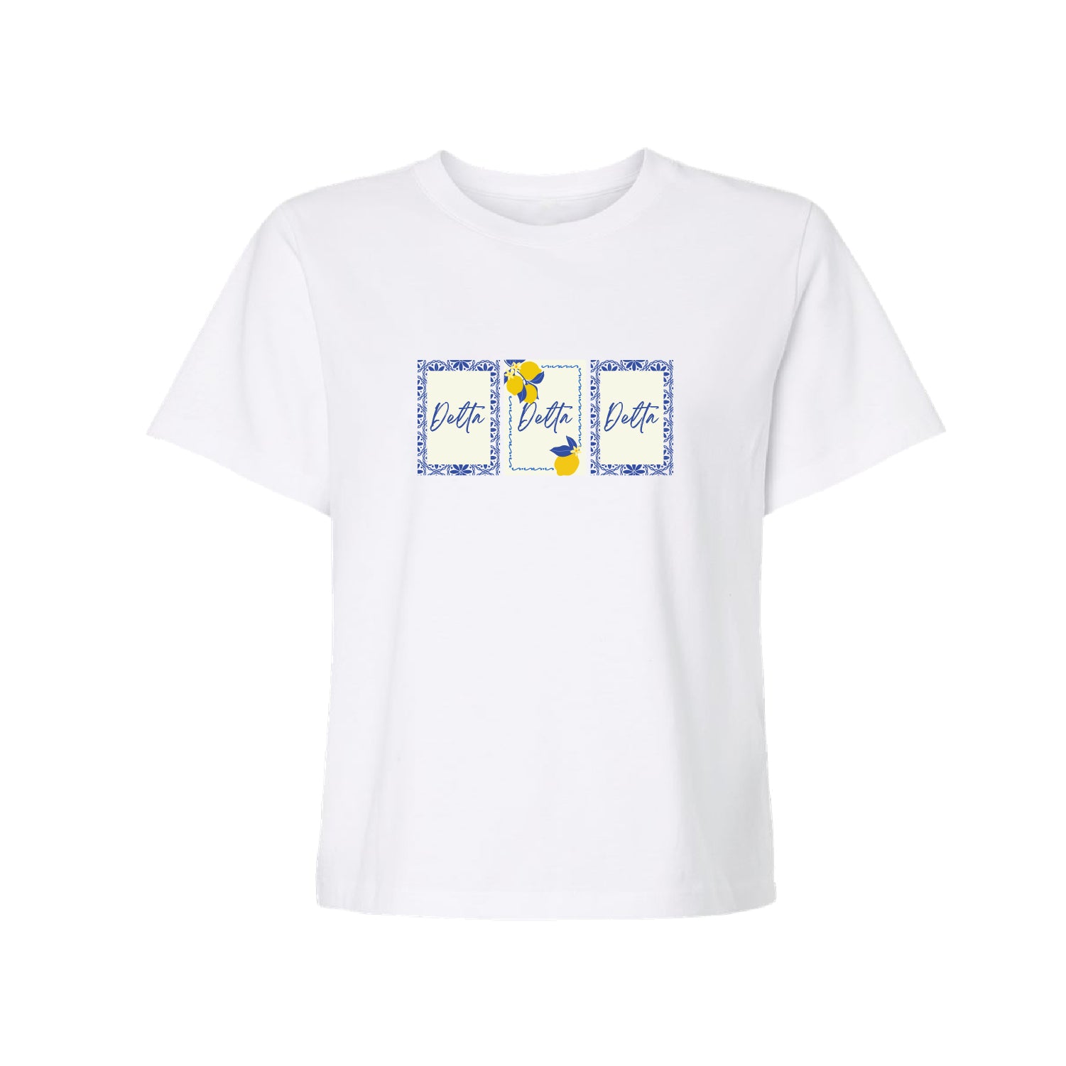Italian Tiles Boxy Tee