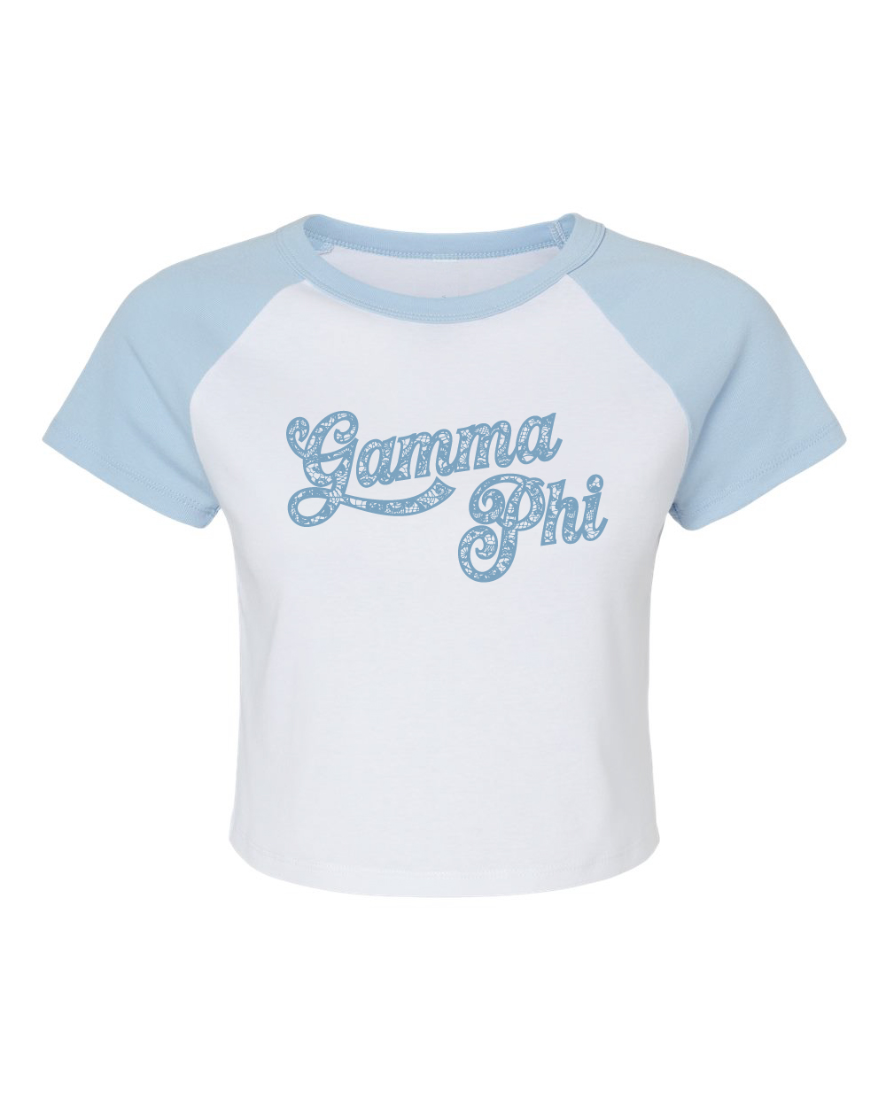 Lace Baby Tee- Lt Blue