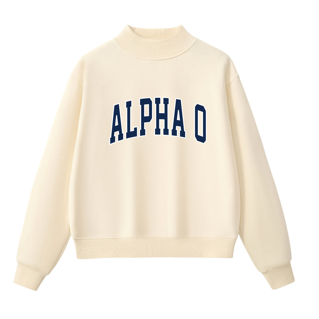 Alpha O  Essential Mock Neck