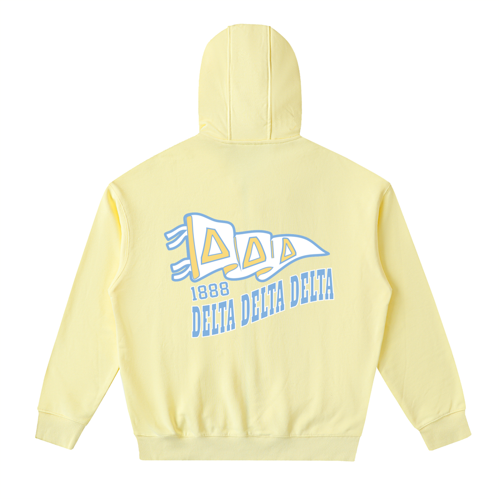 Tri Delta Banner Zip Hoodie