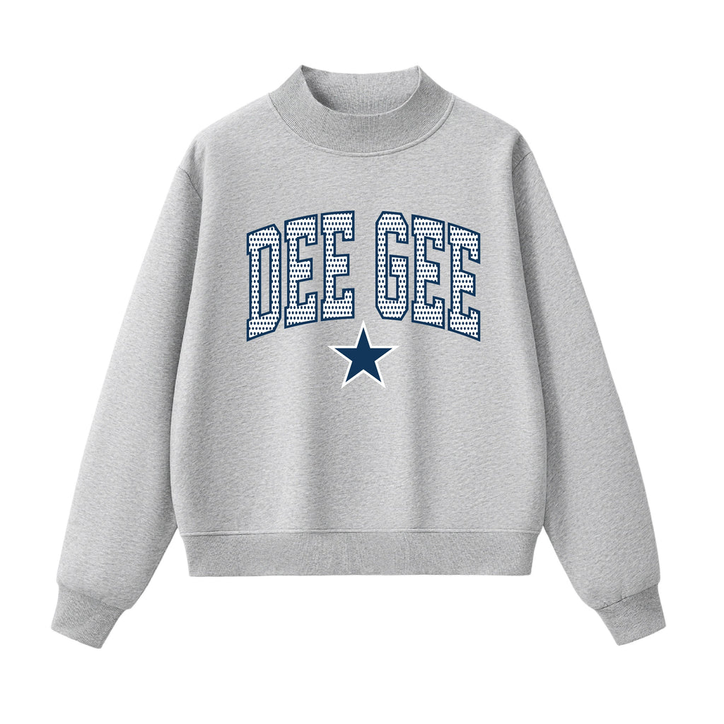 Dee Gee Polka Dot  Mock Neck