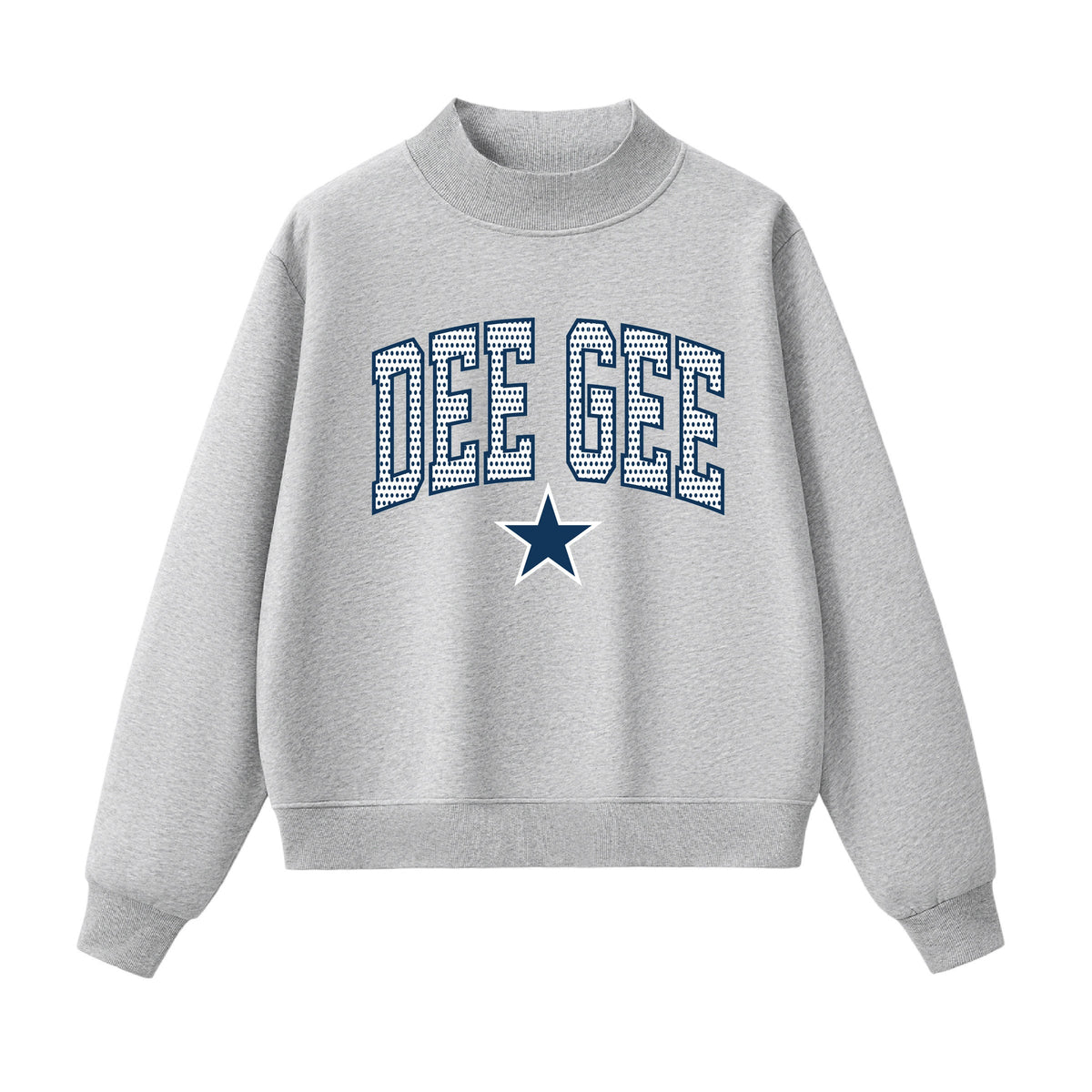 Dee Gee Polka Dot  Mock Neck