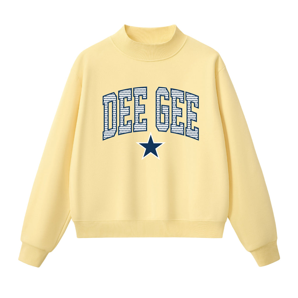 Dee Gee Polka Dot  Mock Neck