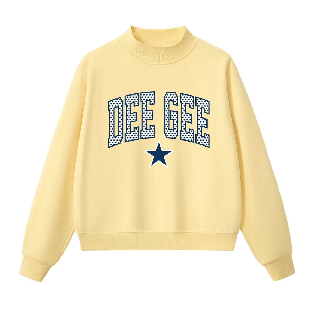 Dee Gee Polka Dot  Mock Neck