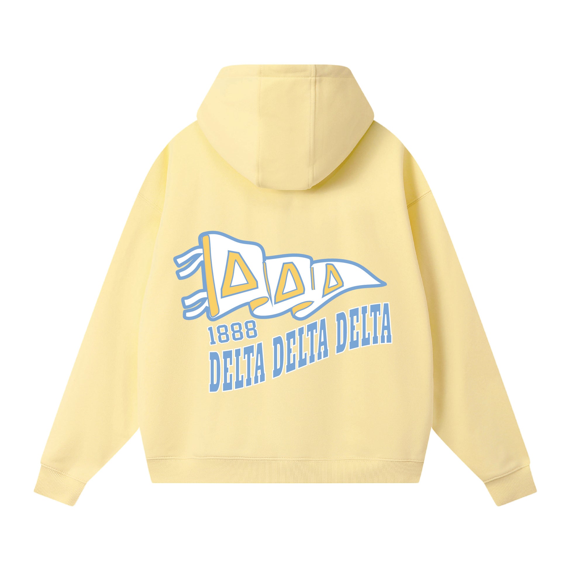 Tri Delta Banner Zip Hoodie