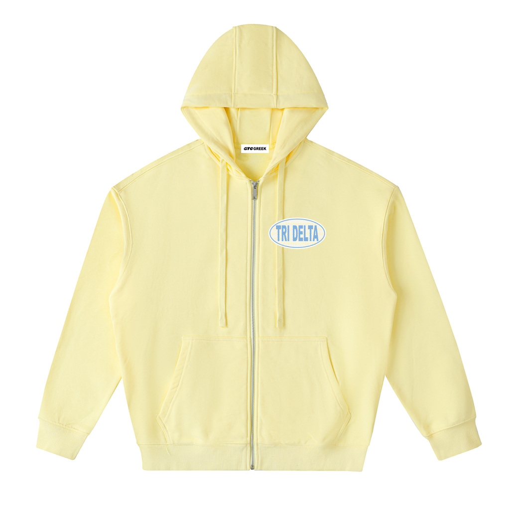 Tri Delta Banner Zip Hoodie