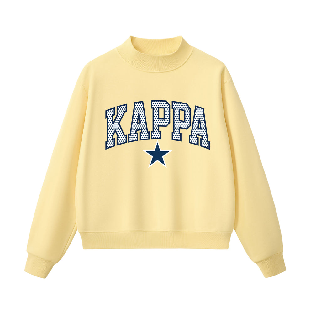 Kappa Kappa Gamma Delta Polka Dot Mock Neck