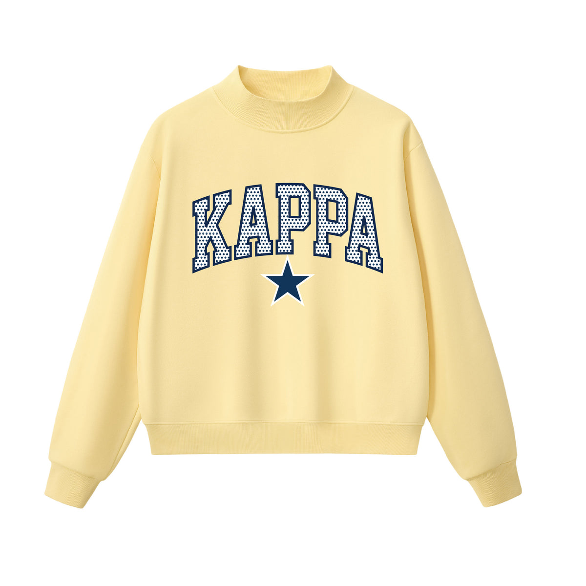 Kappa Kappa Gamma Delta Polka Dot Mock Neck