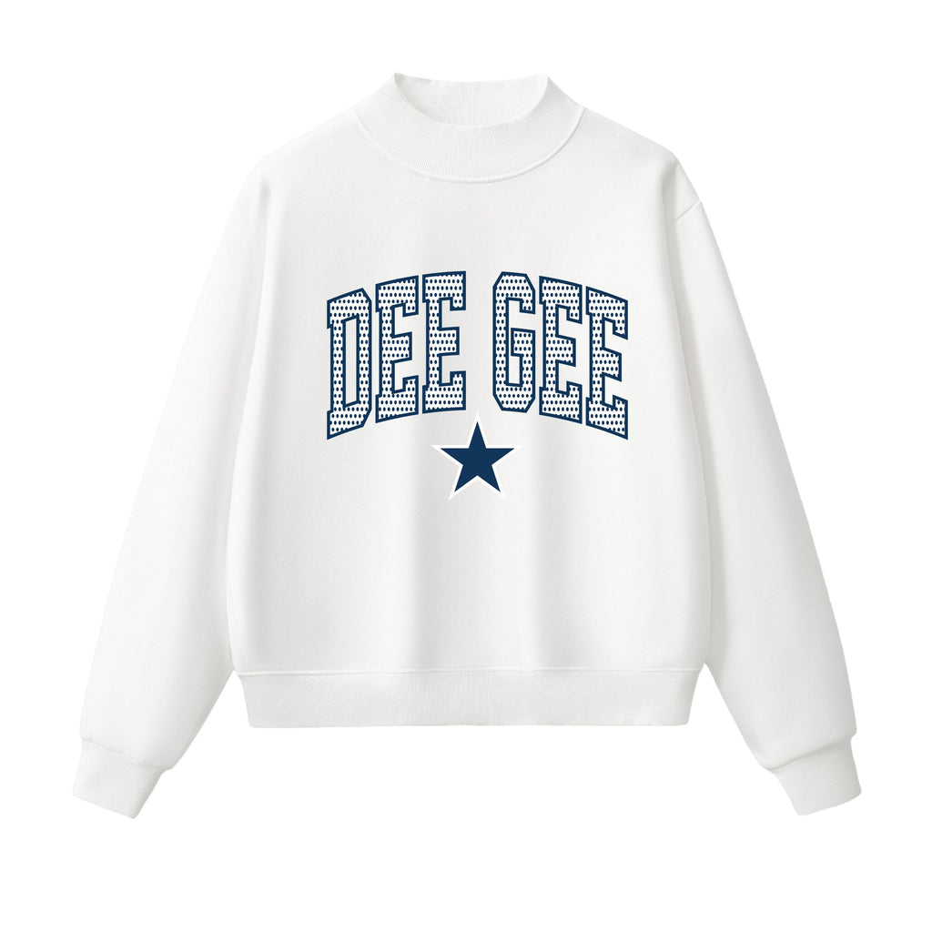 Dee Gee Polka Dot  Mock Neck