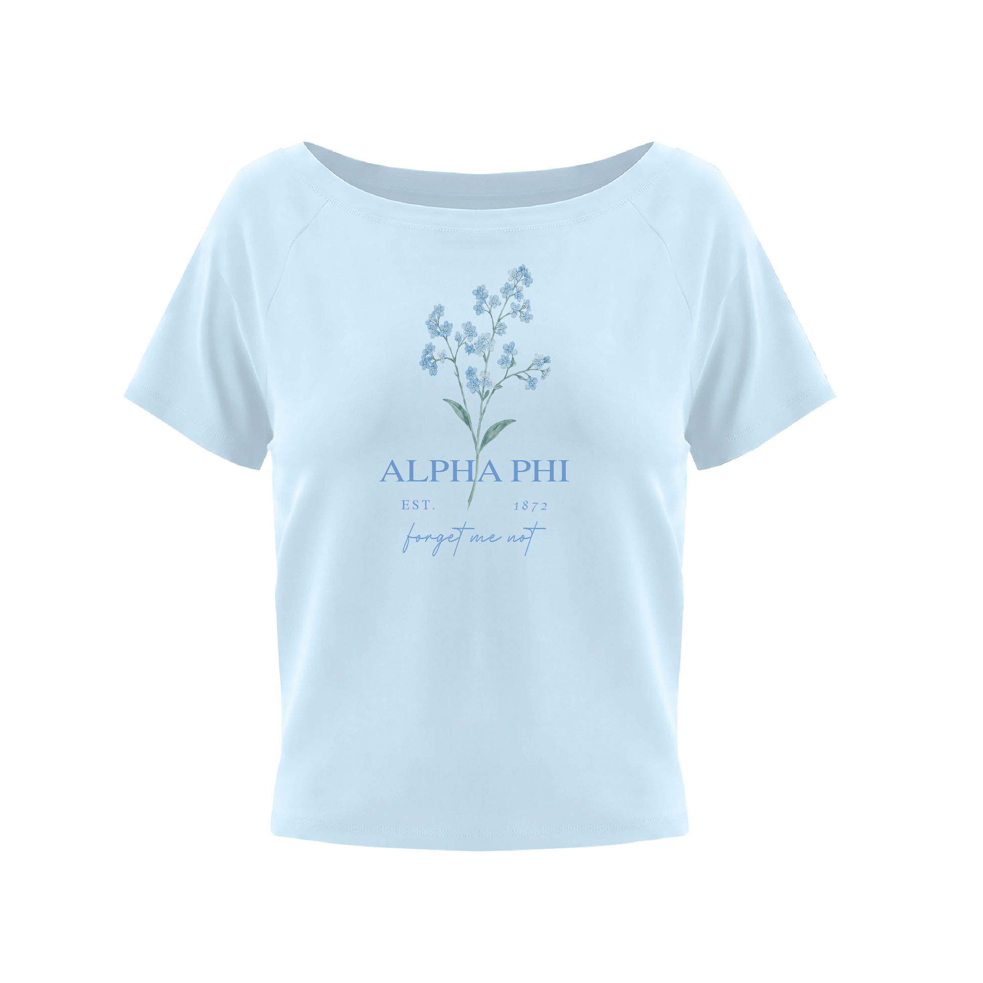 Forget Me Not Boatneck Tee