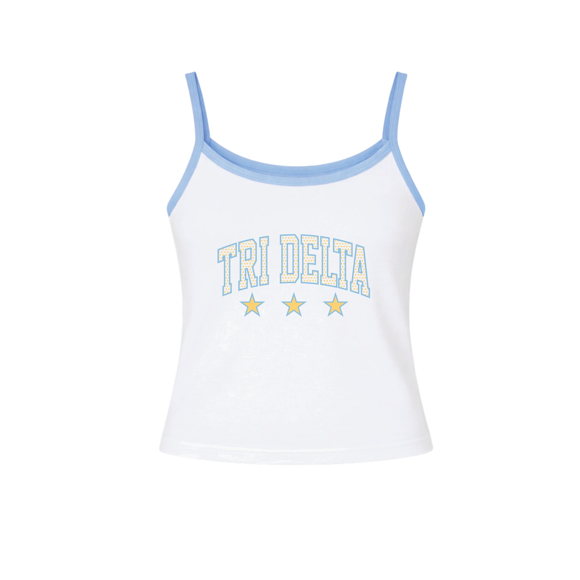 Tri Delta Contrast Trim Tank Top