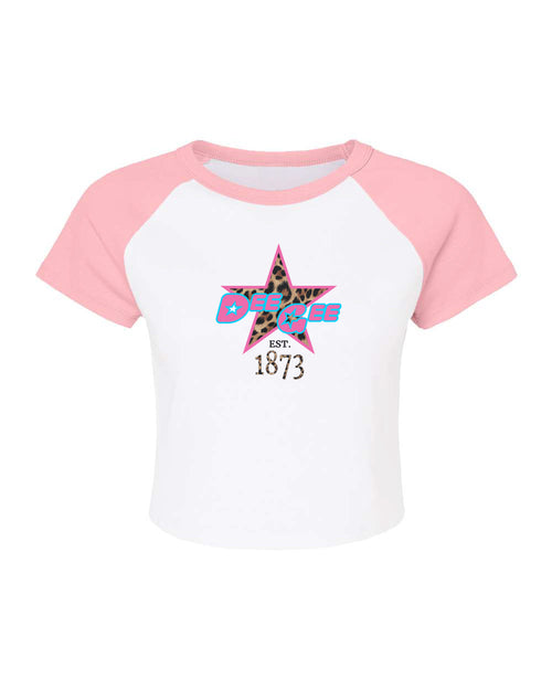 Cheetah Star Baby Tee- Pink