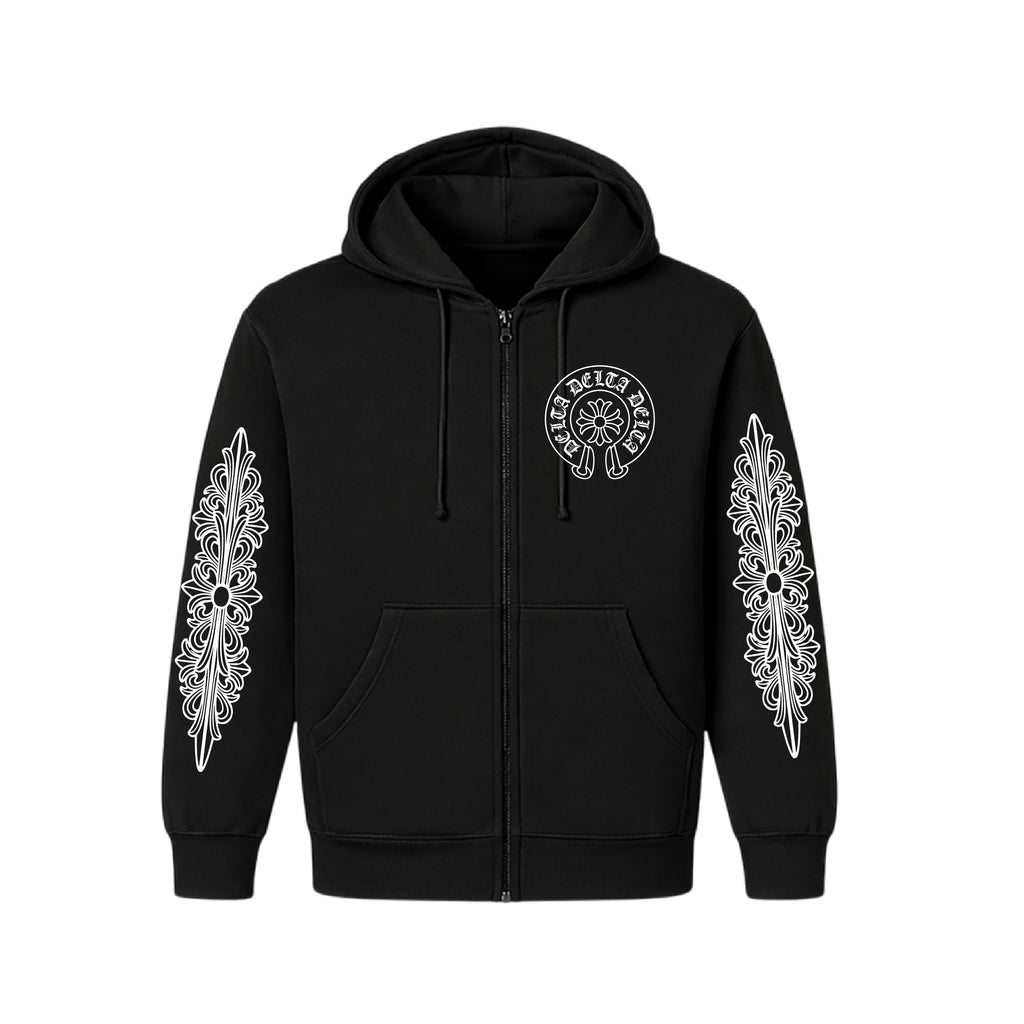 Tri Delta CSUN Zip Hoodie