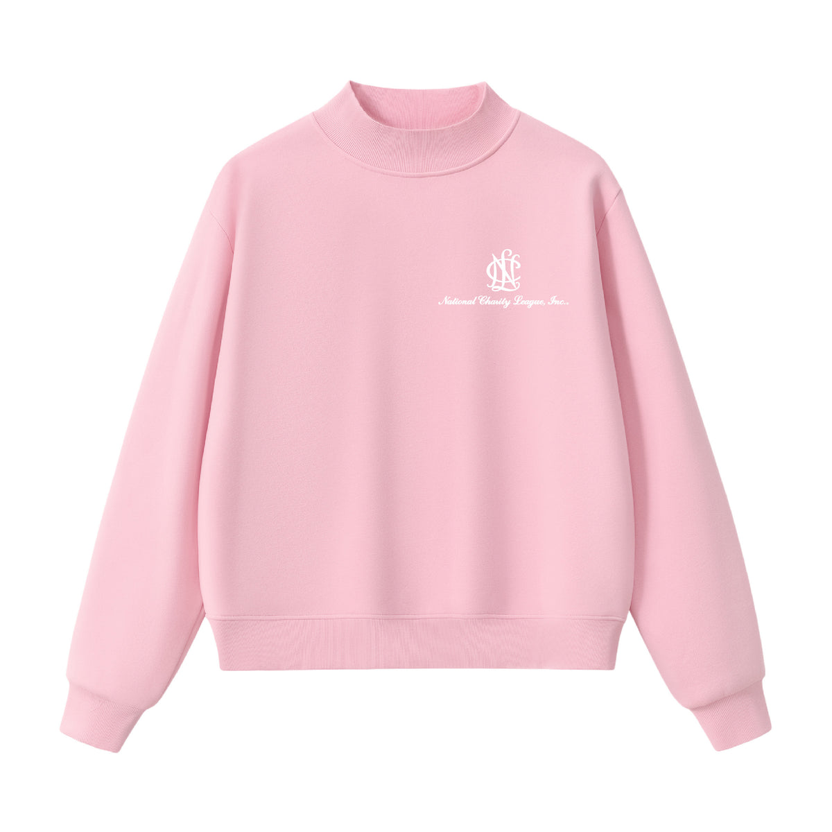 National Charity League  Insignia Stacked Mock Neck