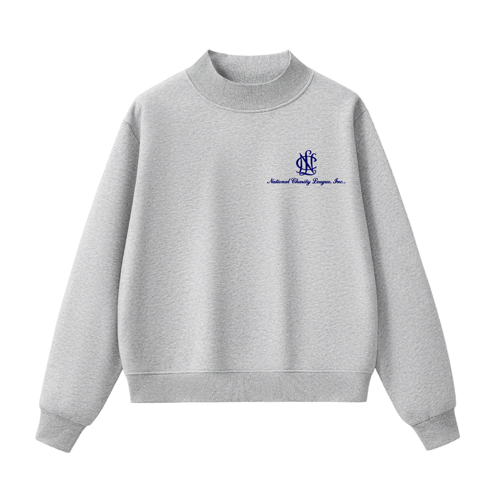 National Charity League  Insignia Stacked Mock Neck