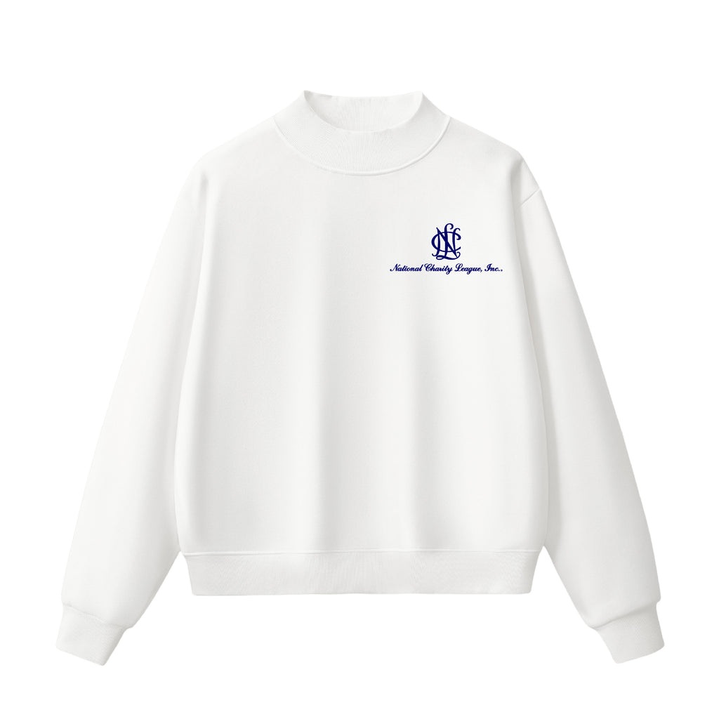 National Charity League  Insignia Stacked Mock Neck