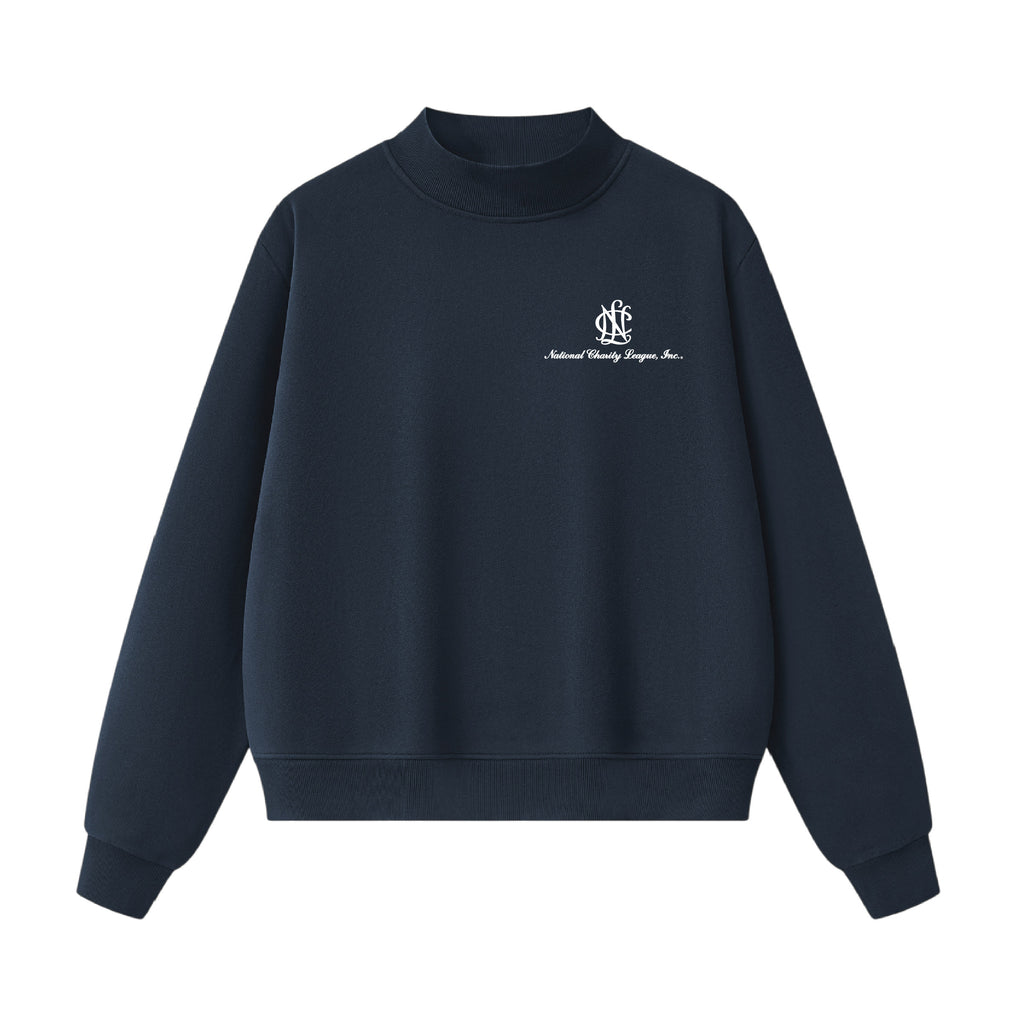 National Charity League  Insignia Stacked Mock Neck