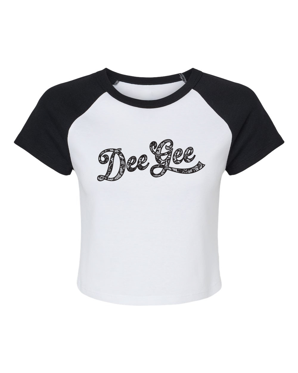 Lace Baby Tee - Black