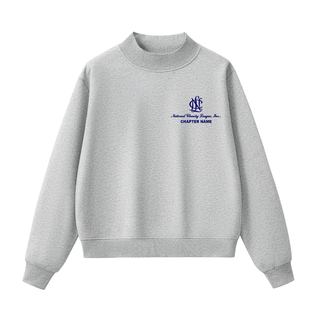 National Charity League  Insignia Stacked Customizable Chapter Name Mock Neck