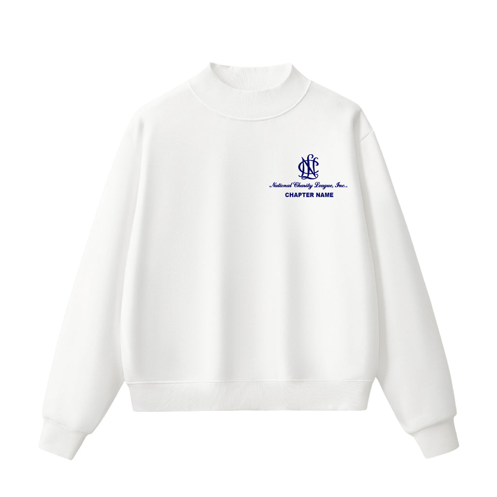 National Charity League  Insignia Stacked Customizable Chapter Name Mock Neck