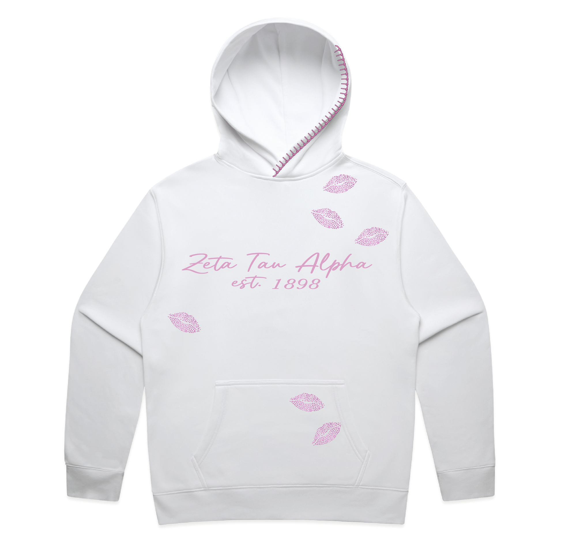 Zeta Tau Alpha Rhinestone Kisses Hoodie