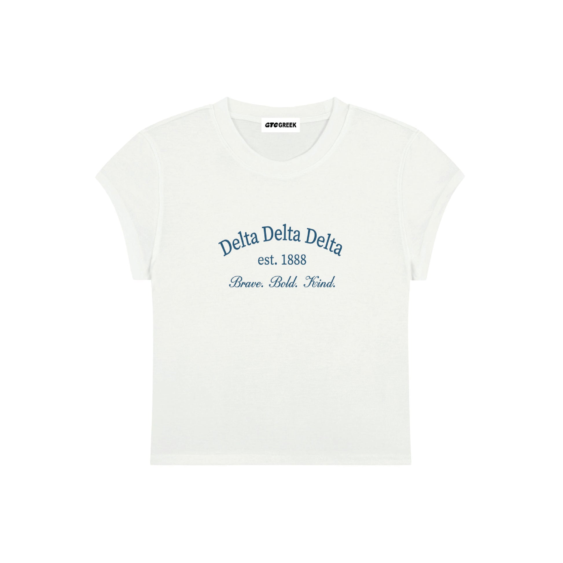 Tri Delta Brave Bold Kind Baby Tee