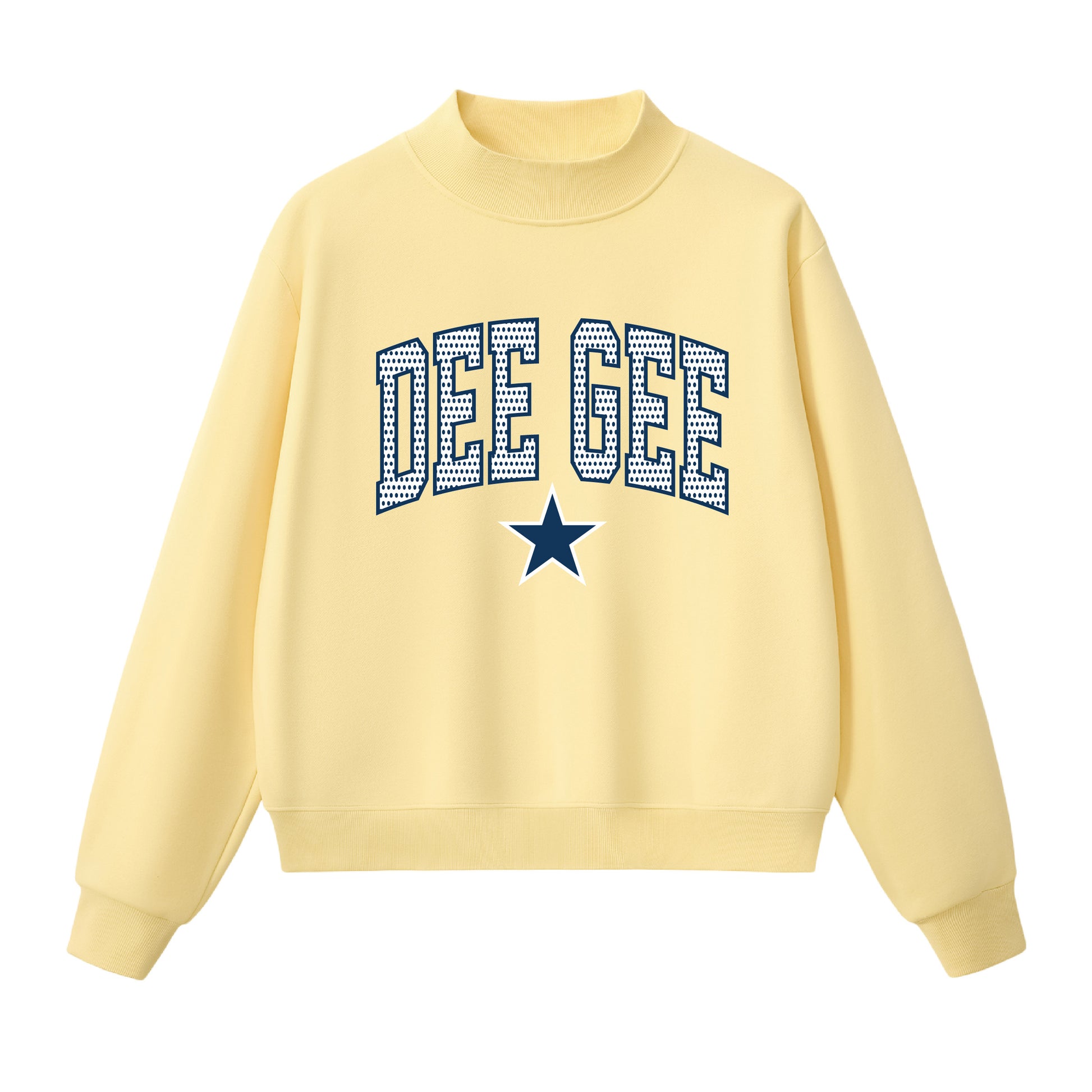 Dee Gee Polka Dot  Mock Neck