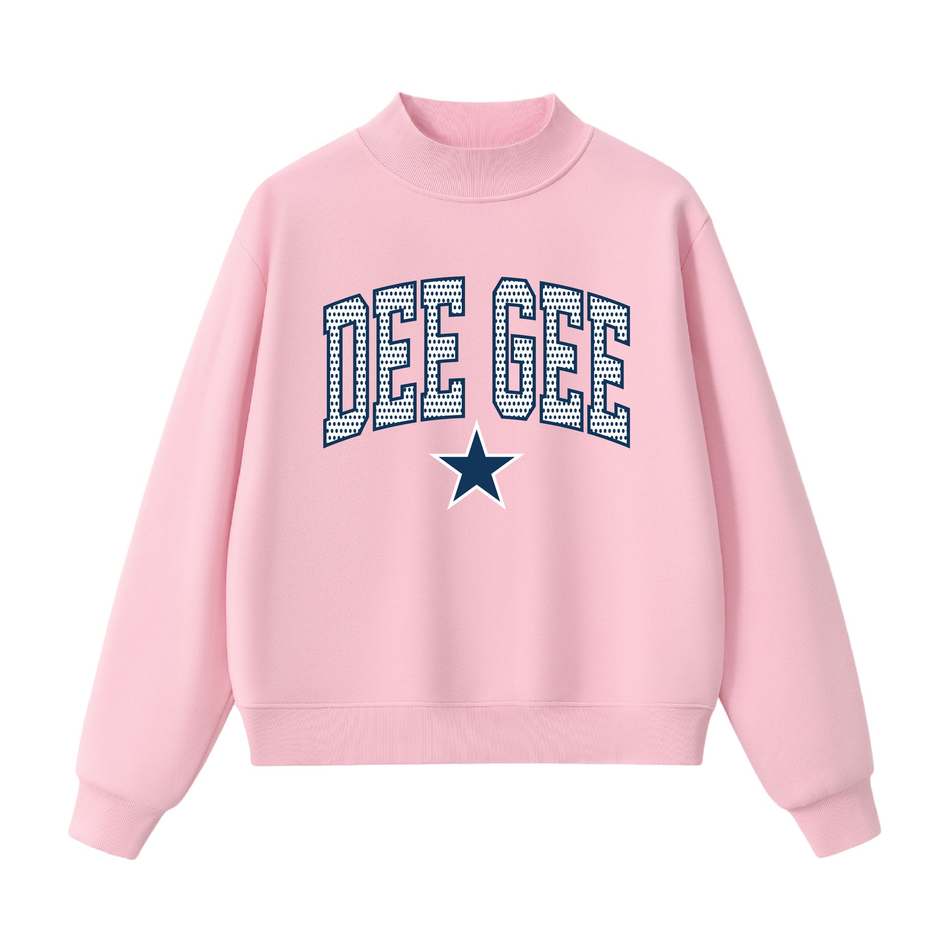 Dee Gee Polka Dot  Mock Neck