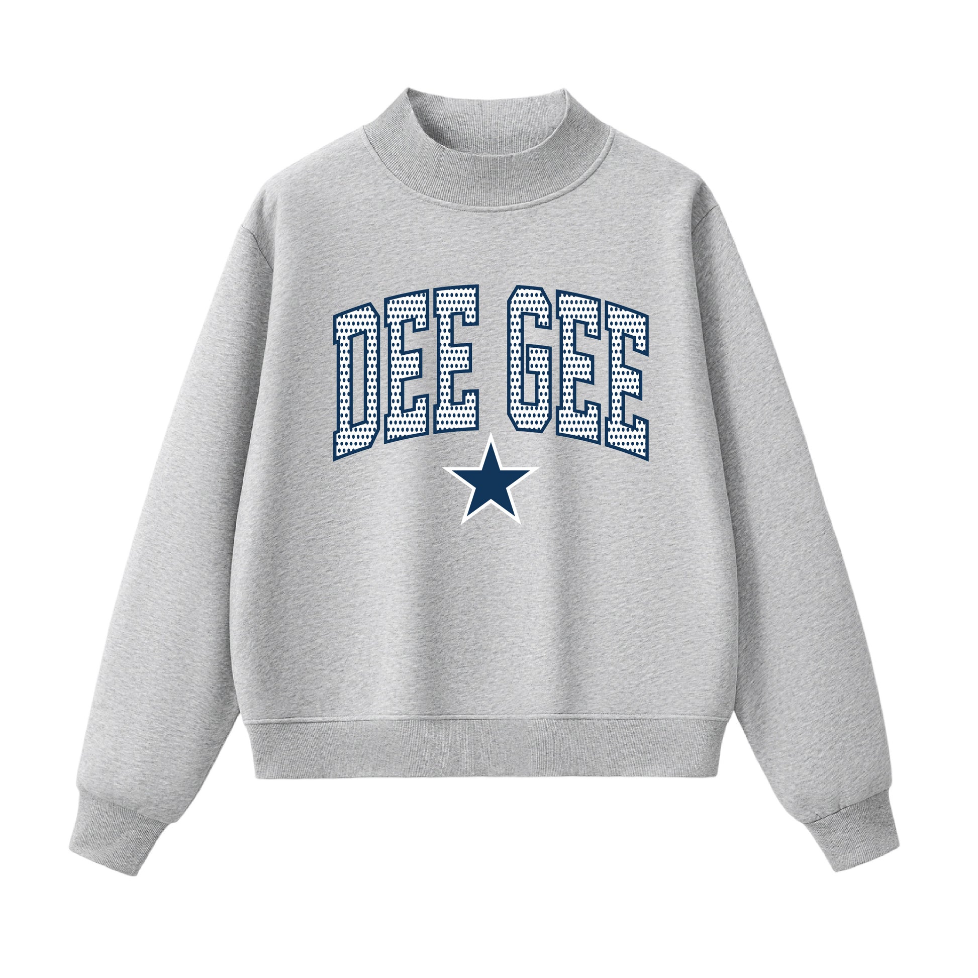 Dee Gee Polka Dot  Mock Neck
