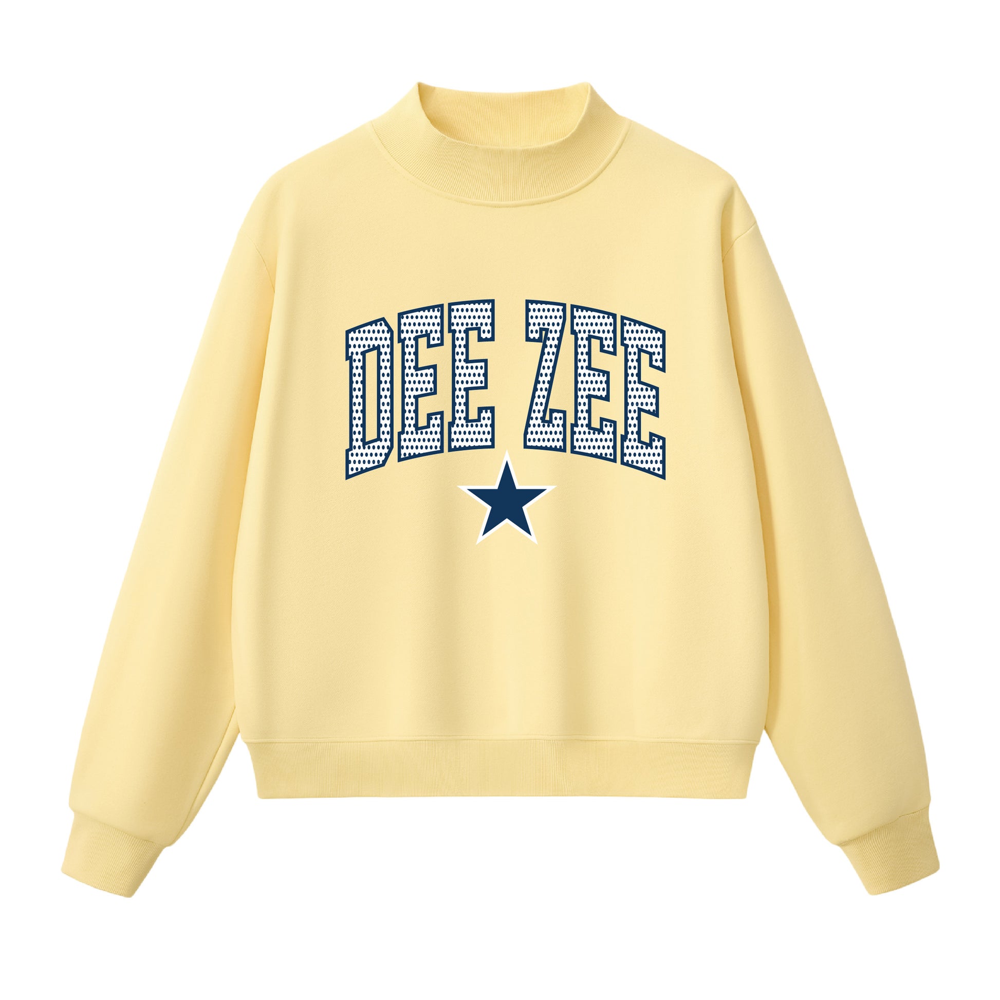 Dee Zee Polka Dot  Mock Neck