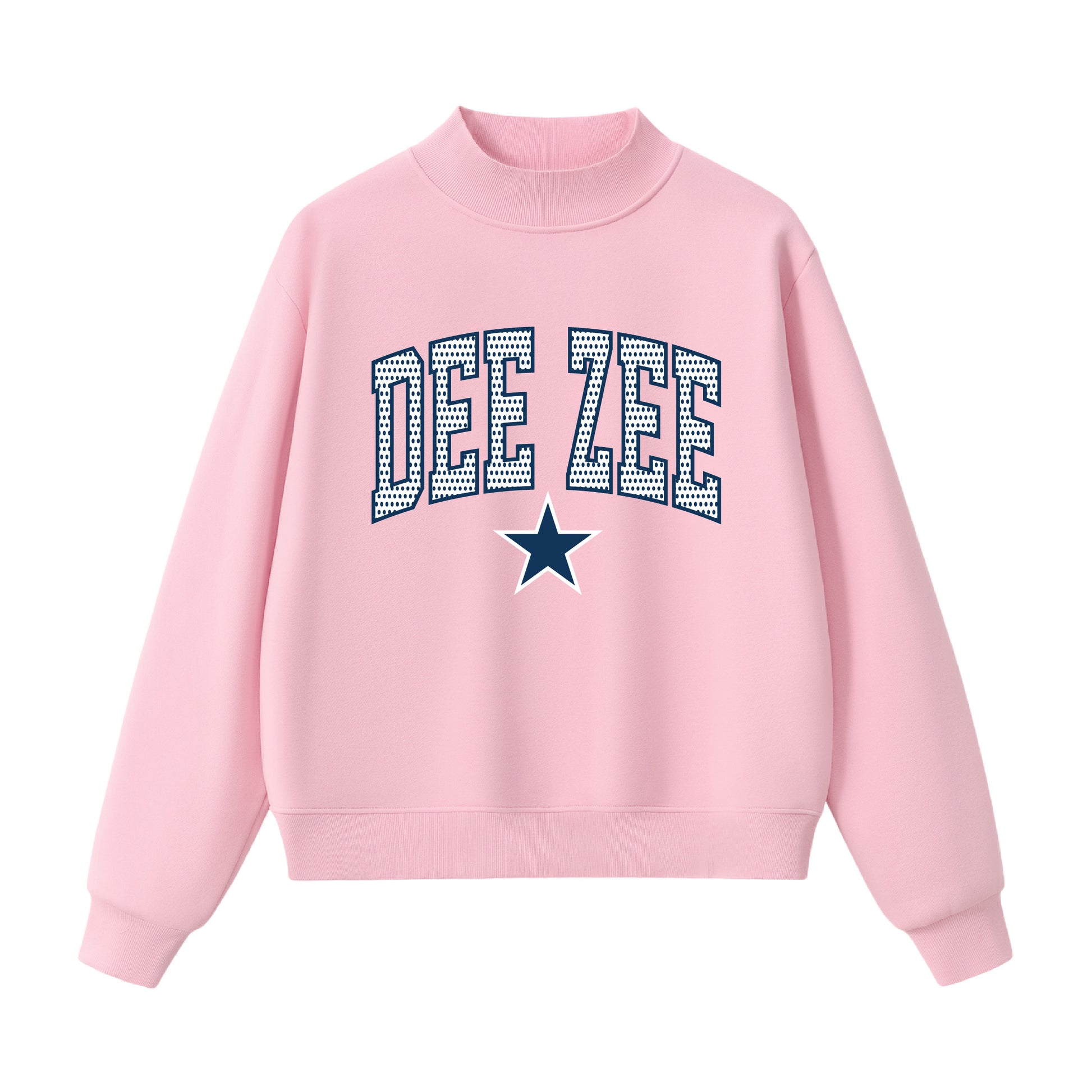Dee Zee Polka Dot  Mock Neck