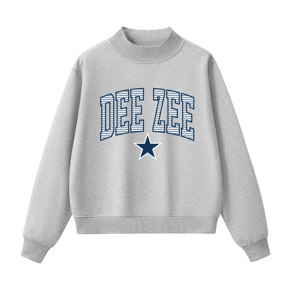 Dee Zee Polka Dot  Mock Neck