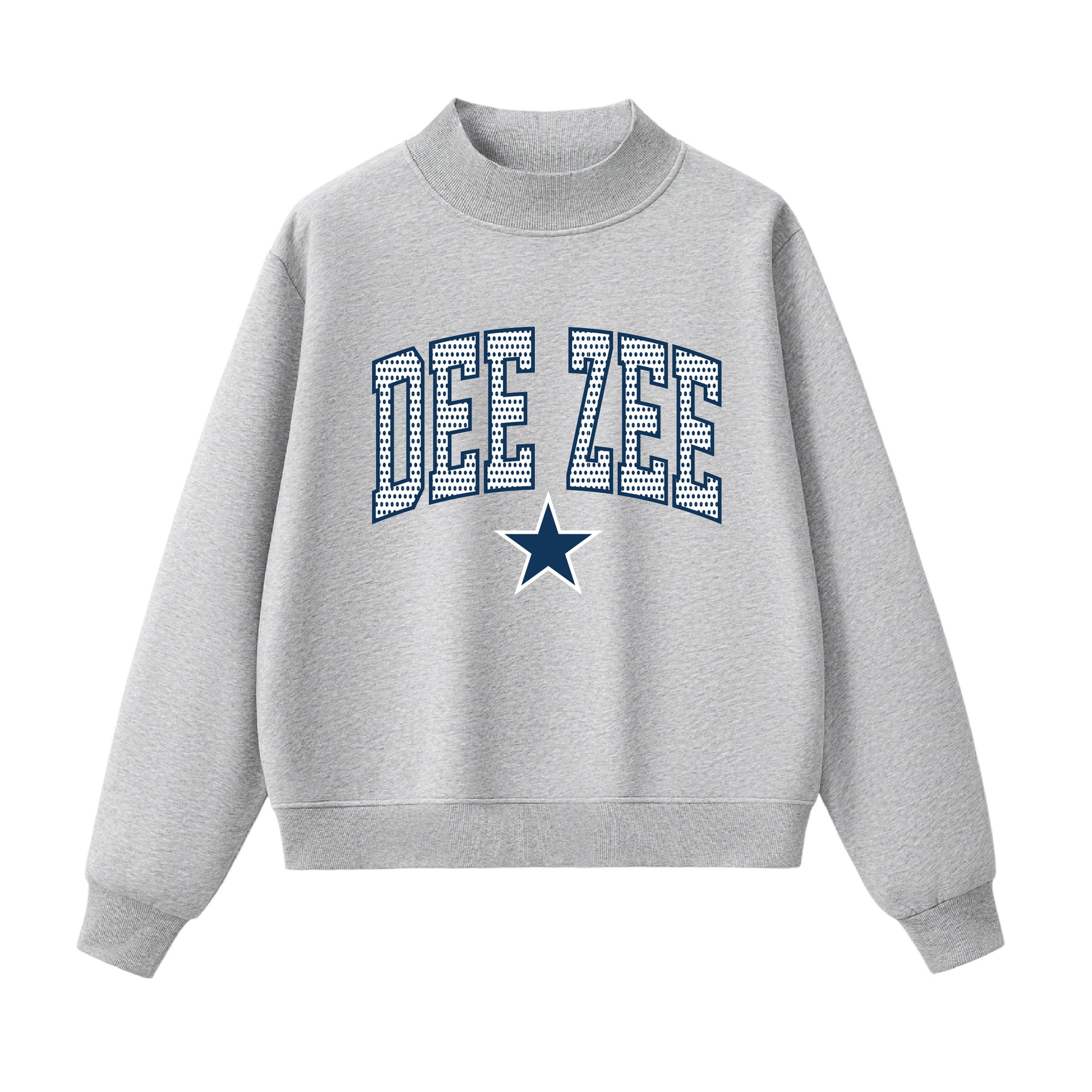 Dee Zee Polka Dot  Mock Neck