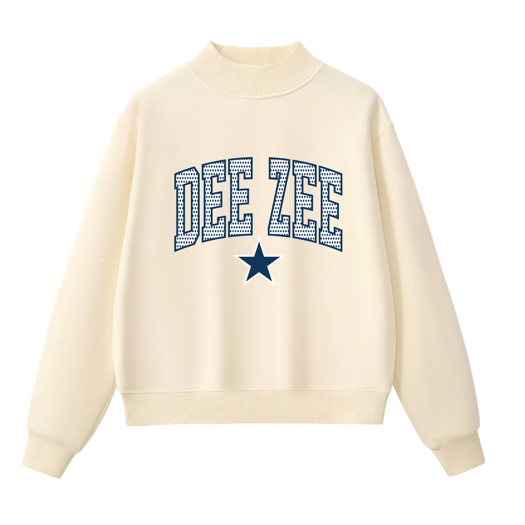 Dee Zee Polka Dot  Mock Neck