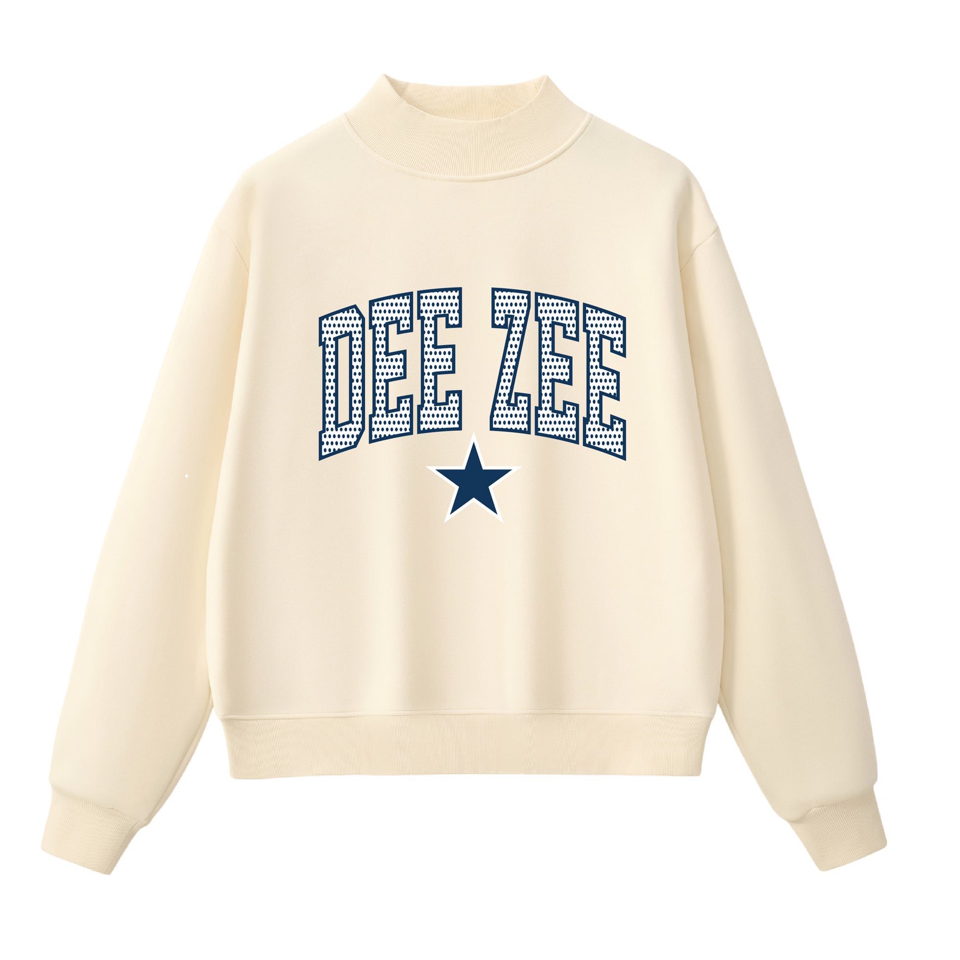 Dee Zee Polka Dot  Mock Neck