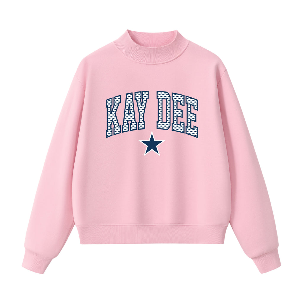 Kappa Delta Polka Dot  Mock Neck