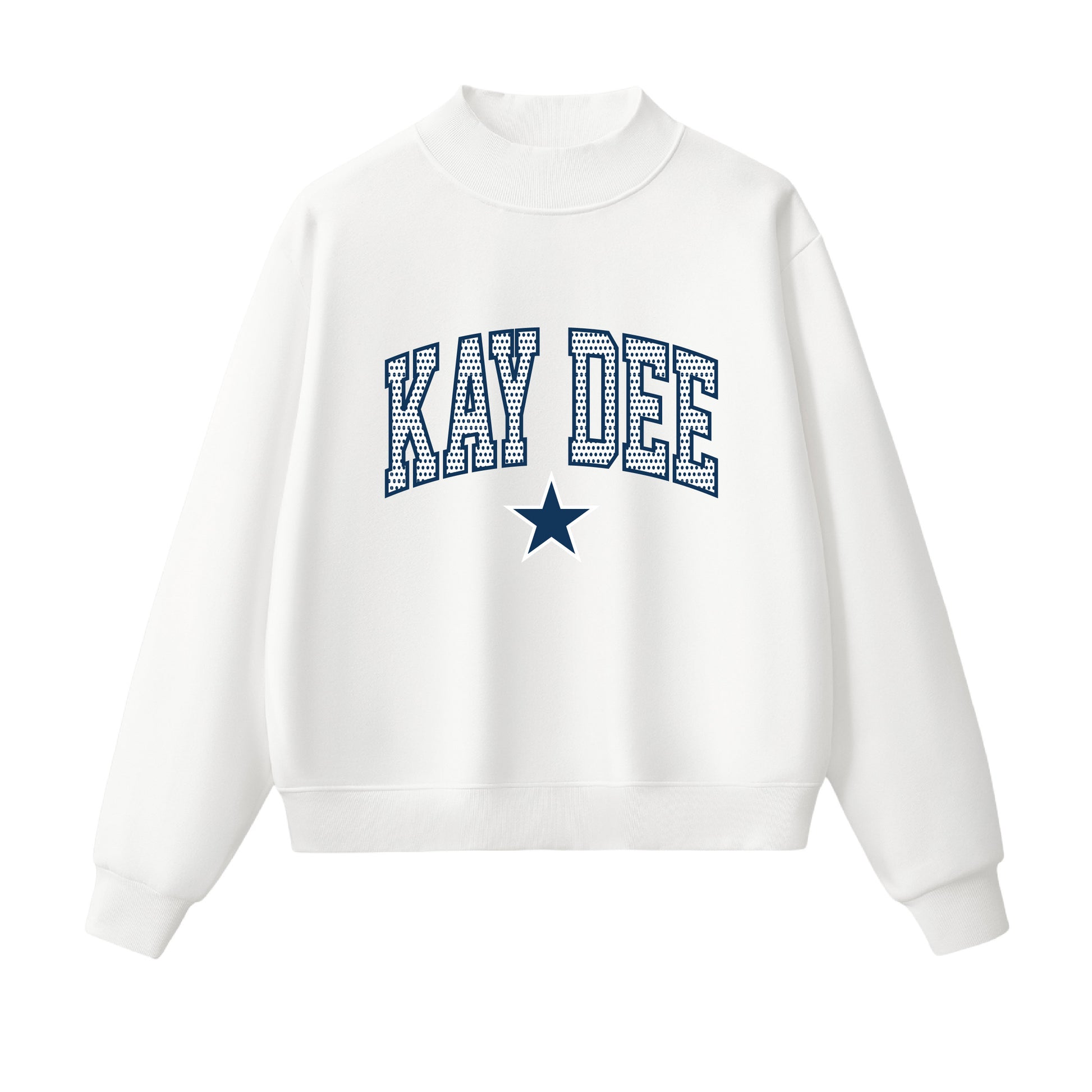 Kappa Delta Polka Dot  Mock Neck