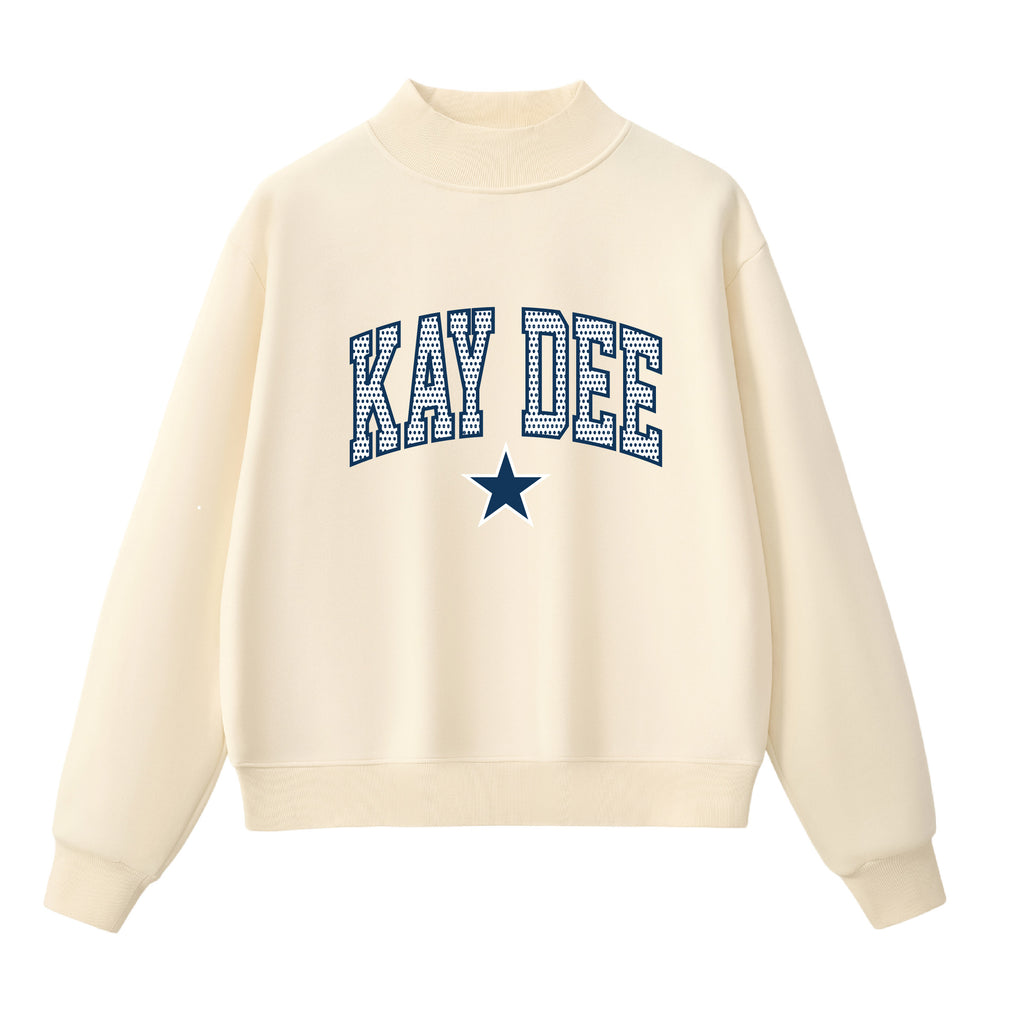 Kappa Delta Polka Dot  Mock Neck
