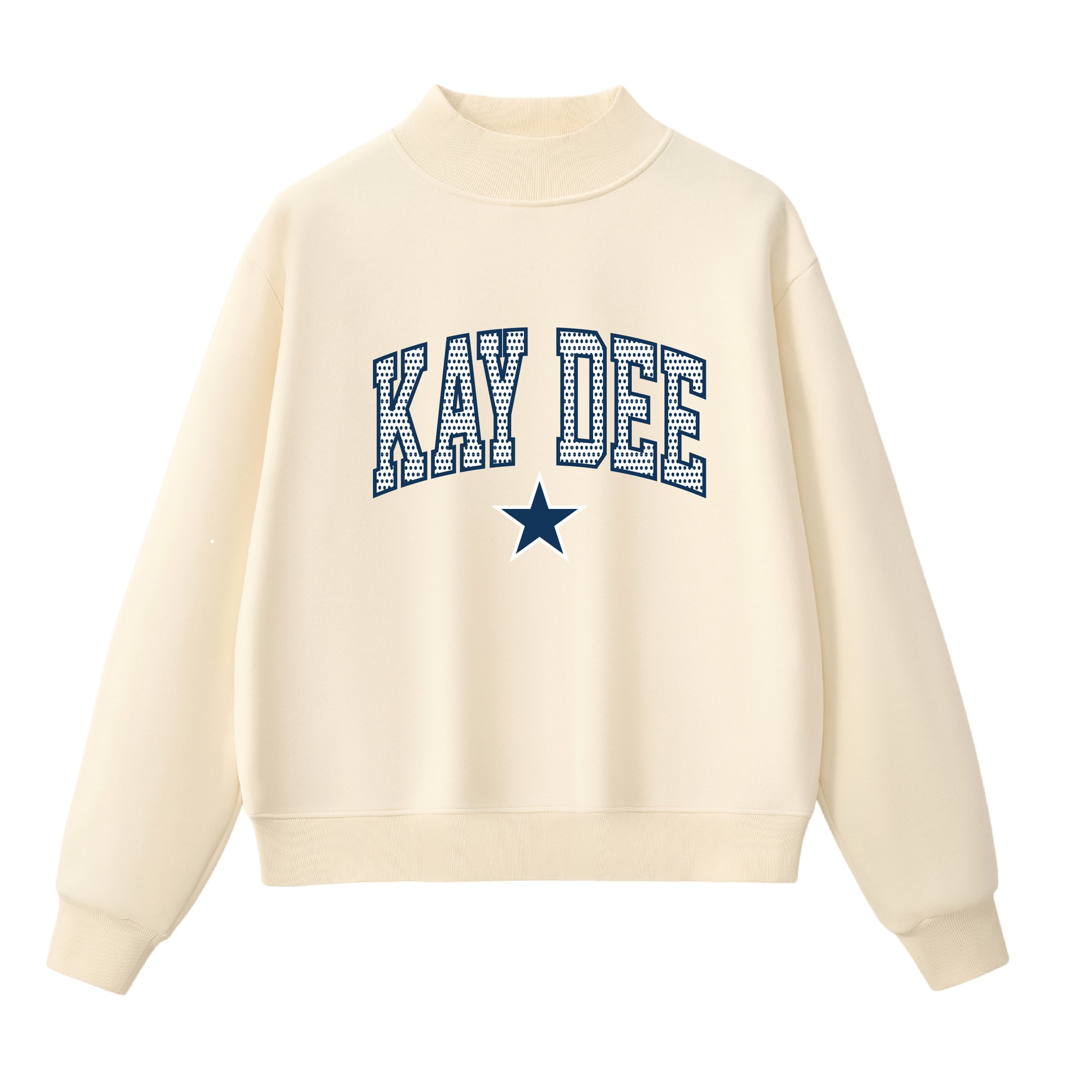 Kappa Delta Polka Dot  Mock Neck