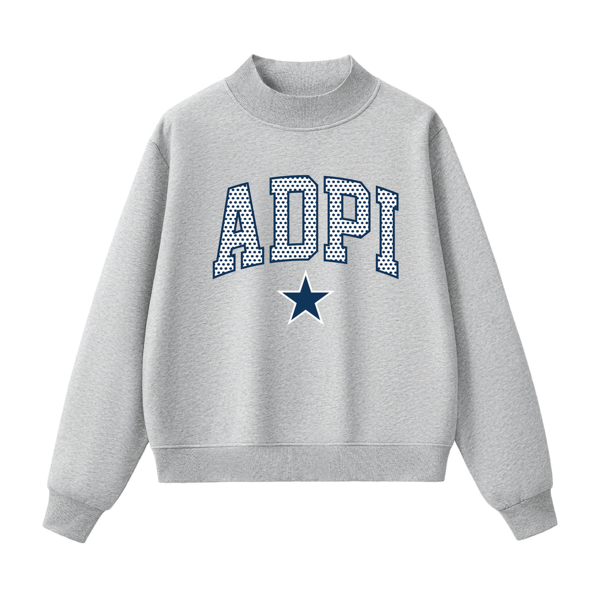 ADPI Polka Dot  Mock Neck