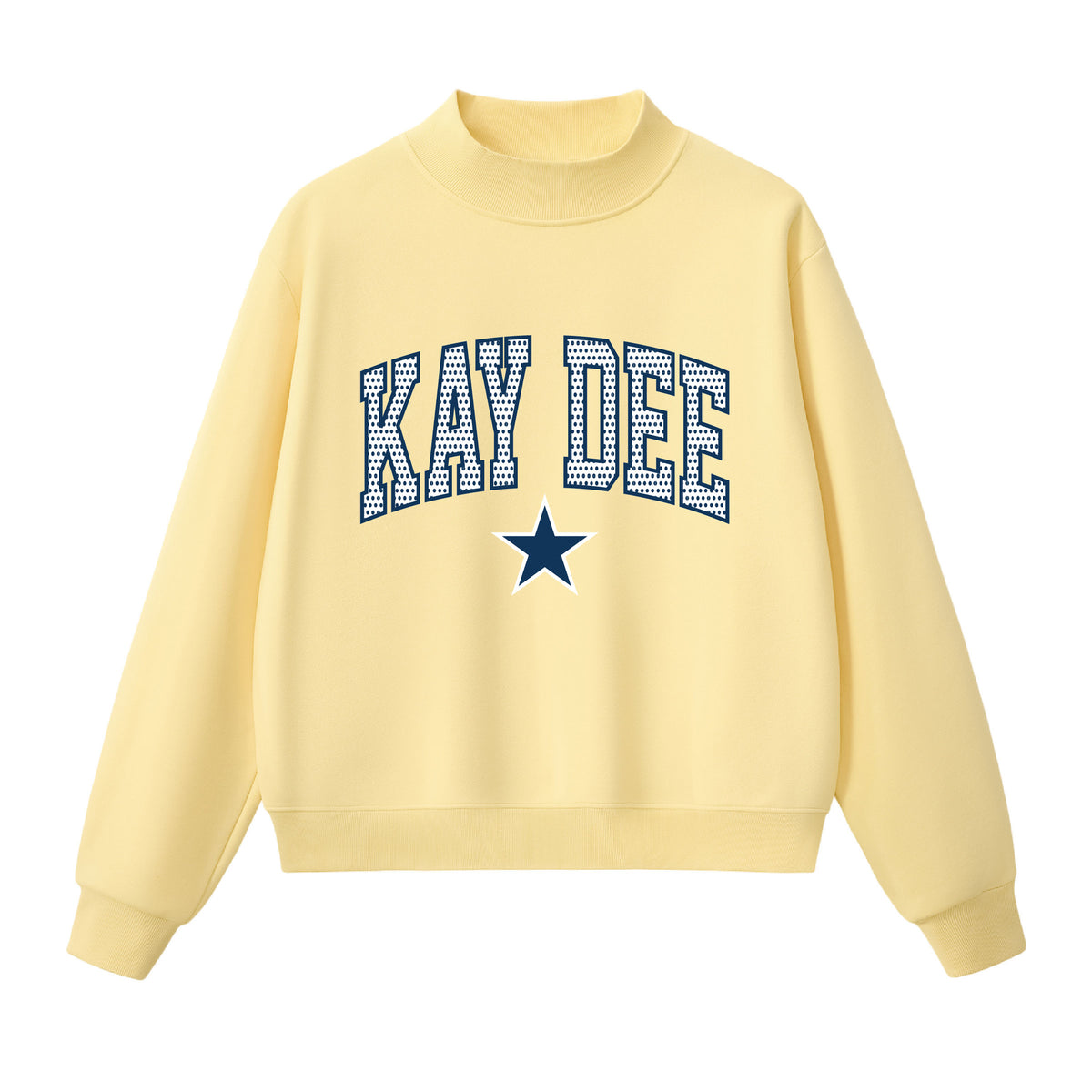 Kappa Delta Polka Dot  Mock Neck