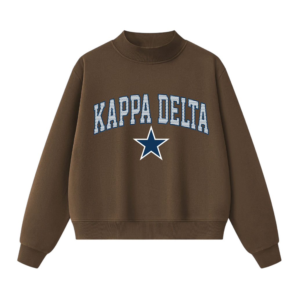 Kappa Delta Polka Dot Mock Neck