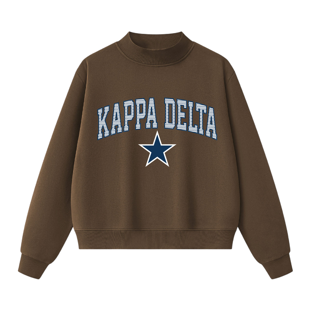 Kappa Delta Polka Dot Mock Neck
