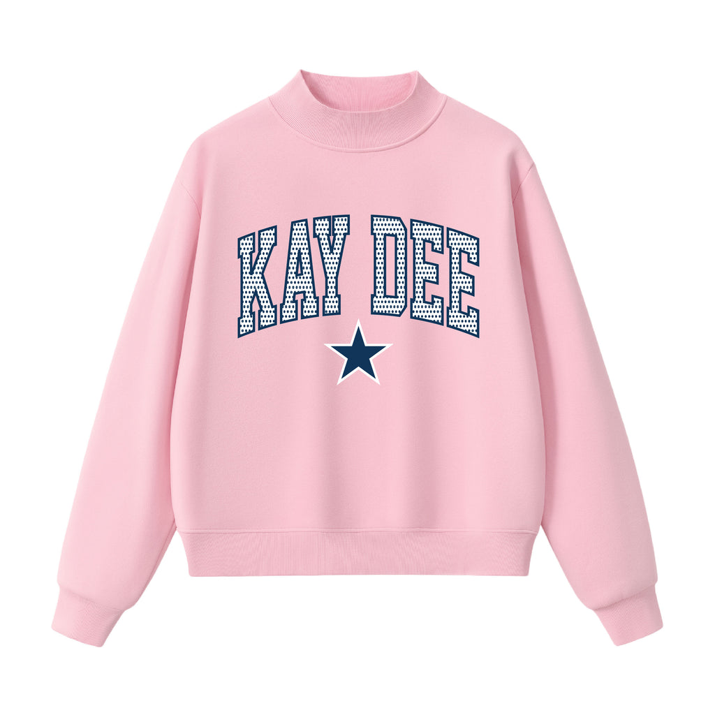 Kappa Delta Polka Dot  Mock Neck