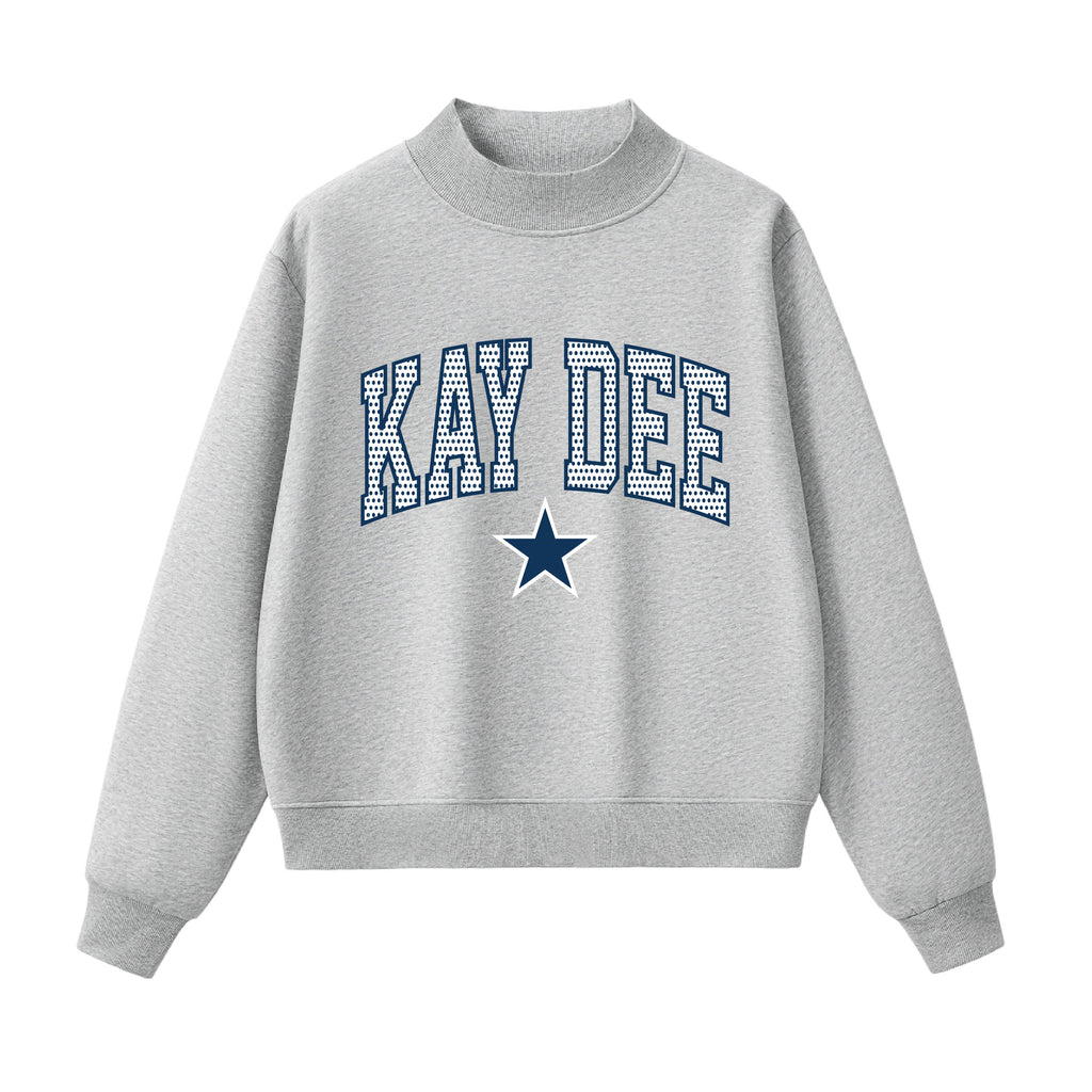Kappa Delta Polka Dot  Mock Neck
