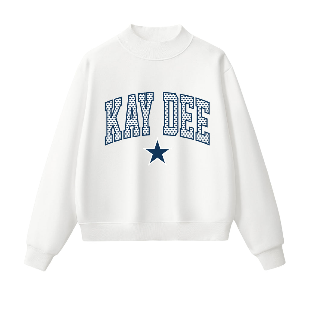 Kappa Delta Polka Dot  Mock Neck