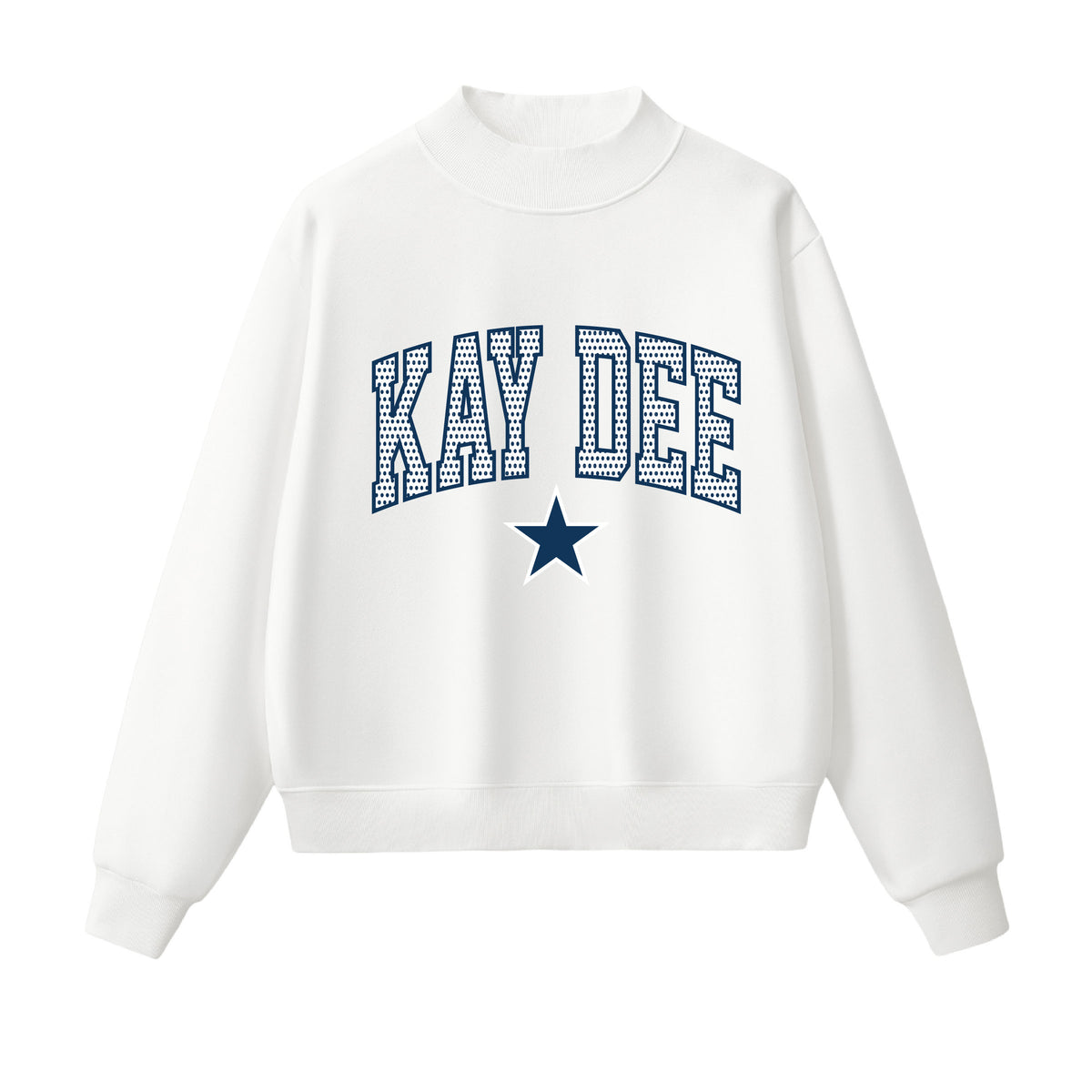 Kappa Delta Polka Dot  Mock Neck