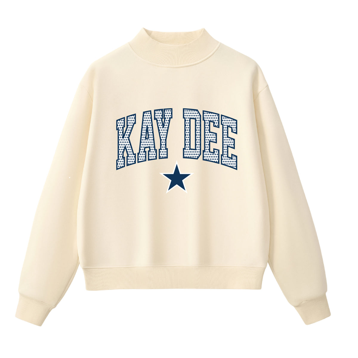 Kappa Delta Polka Dot  Mock Neck